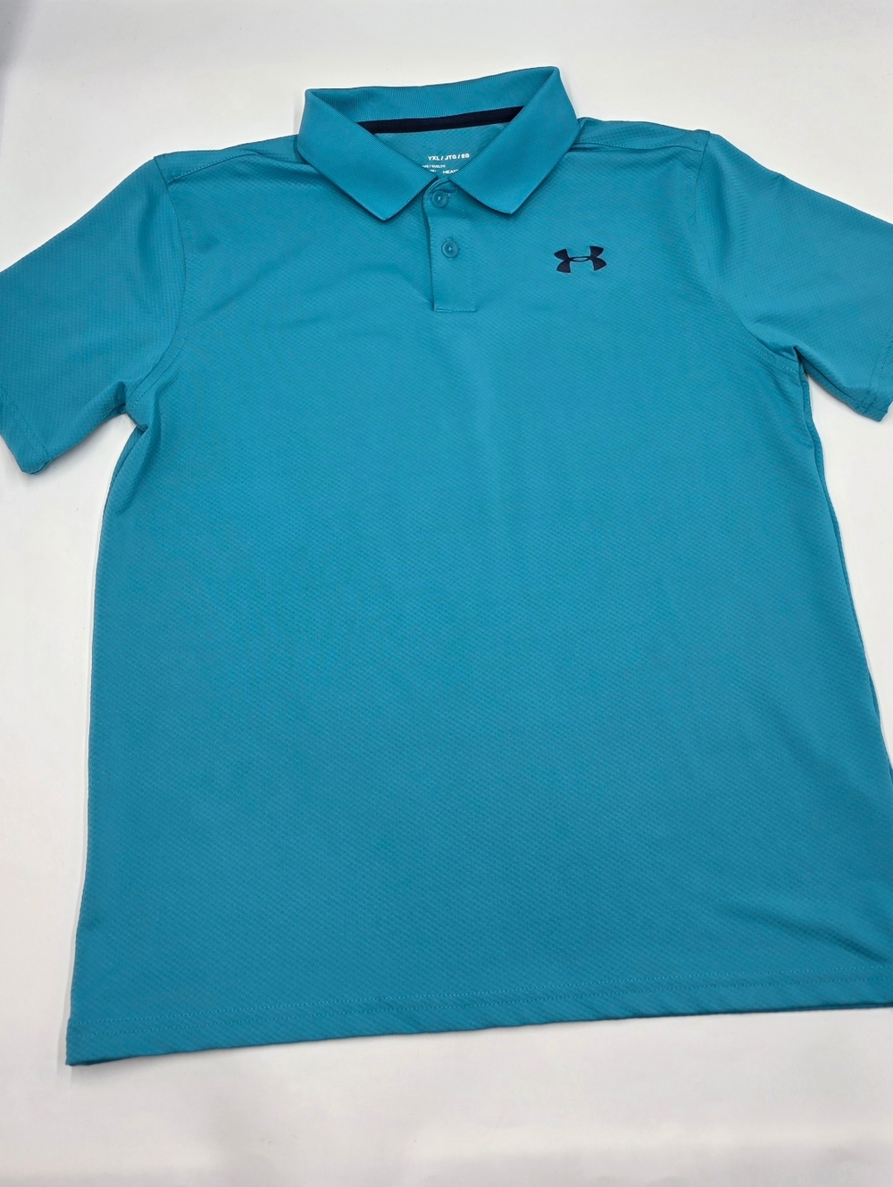 Under Armour boys' turquoise performance polo size XL